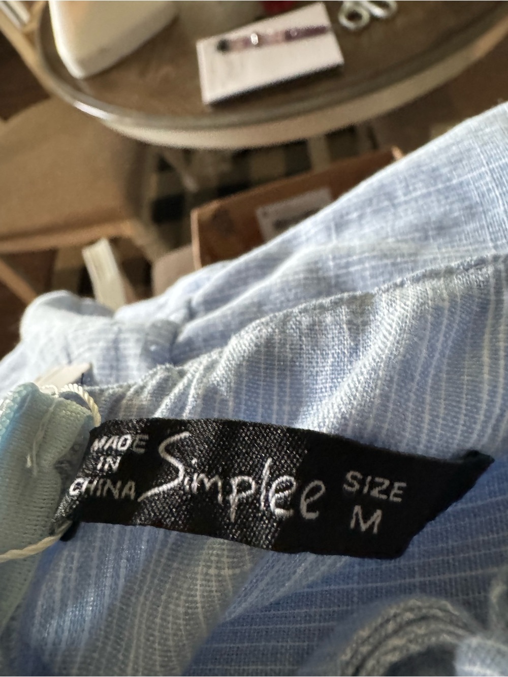 Simplee Apparel Light Blue Ruffle V-Neck Romper - Picture 3 of 4